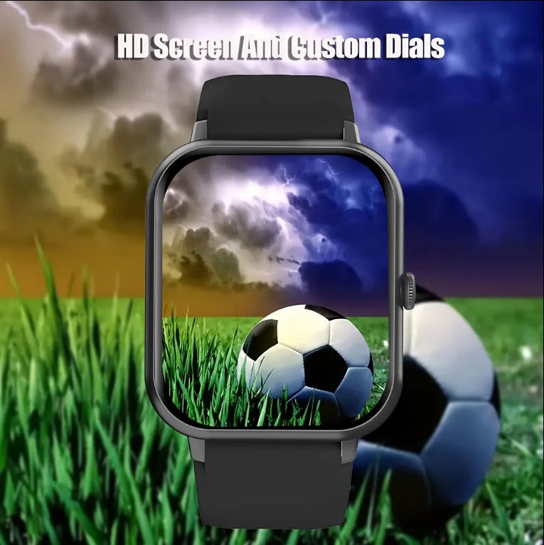Square Smartwatch Women BT Call Heart Rate Sport Mode Fitness Tracker Waterproof Smart Watch Men For IOS Android